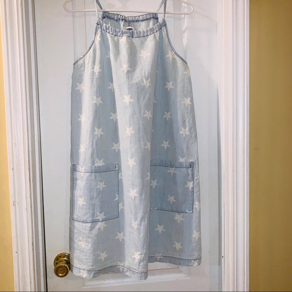 Old Navy Denim Dress with White stars
